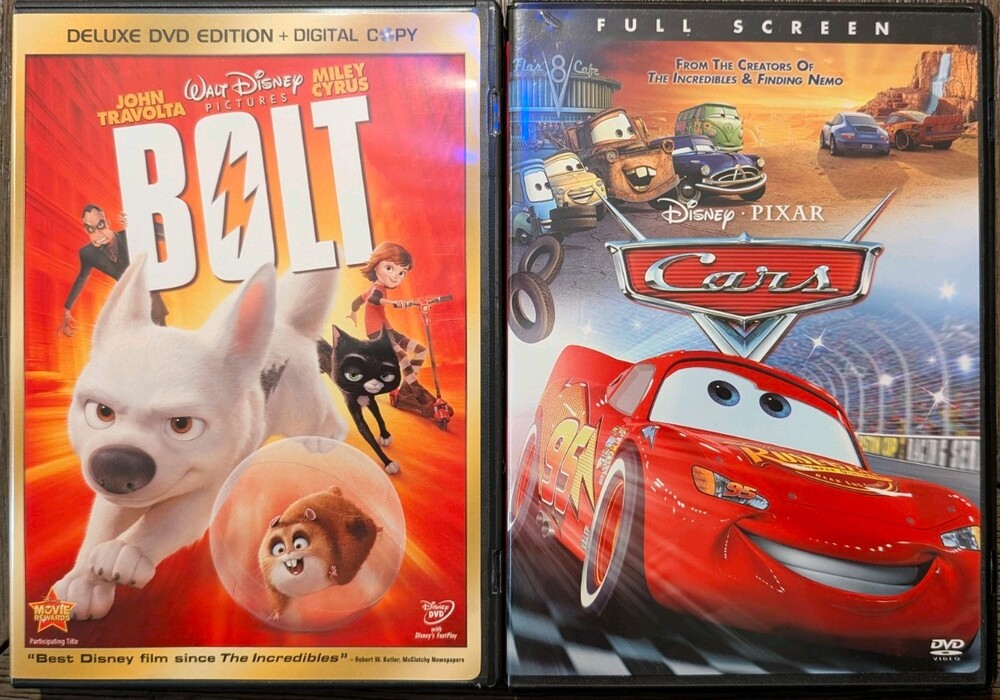 Cars Bolt Underdog Garfield Alvin Chipmunks Squeakquel Ice Age DVD Lot 6